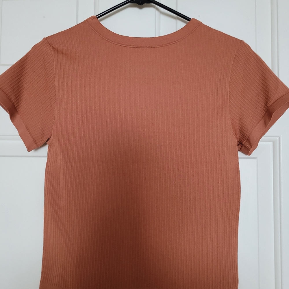 New with tag ribbed shirt from the LOFT in camel